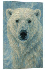 Acrylglasbild Eisbär im Schnee - Natalie Bruns