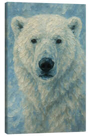 Canvas print Polar Bear in the Snow - Natalie Bruns
