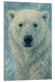 Gallery Print Eisbär im Schnee