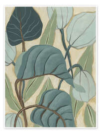 Wall art print Slate Palms II - June Erica Vess