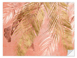Wandsticker Golden Palms