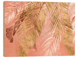 Holzbild Golden Palms