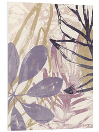 Hartschaumbild Purple Palms I