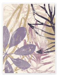 Wall art print Purple Palms I - June Erica Vess