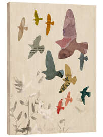 Holzbild Paperfly I - Victoria Barnes