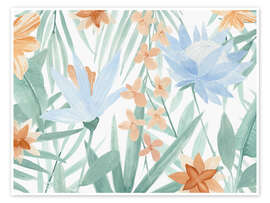 Wall art print Tropical Welcome - Annie Warren