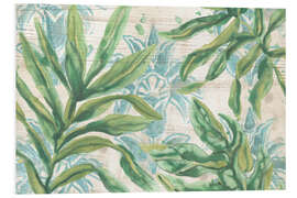 Hartschaumbild Palmenmuster