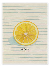 Wall art print El limón (the lemon) - Grace Popp