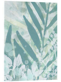 Acrylglasbild Aqua Palms I - June Erica Vess