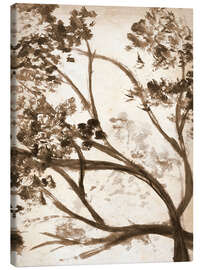 Leinwandbild Sepia Zweige II - Alonzo Saunders
