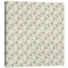 Leinwandbild Muster aus der tropischen Insel - June Erica Vess