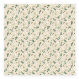 Wall art print Patterns from the tropical island - June Erica Vess