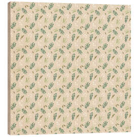 Holzbild Muster aus der tropischen Insel - June Erica Vess