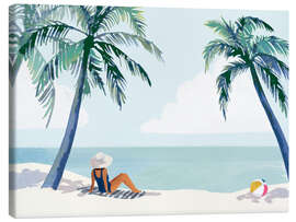 Leinwandbild Palmenparadies - Victoria Barnes