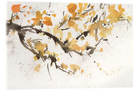 Acrylglasbild Baumzweig in Aquarell - Samuel Dixon