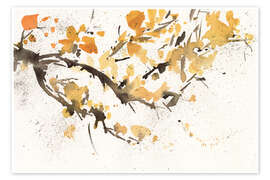 Wandbild Baumzweig in Aquarell - Samuel Dixon