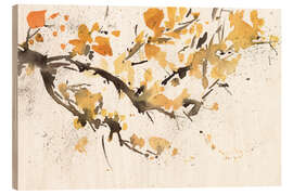 Holzbild Baumzweig in Aquarell - Samuel Dixon