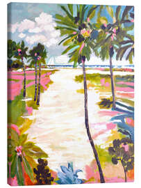 Tableau sur toile Palm Trees in Bright Sun - Karen Fields