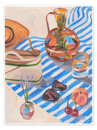 Poster Tangerine Tides I