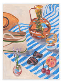Wall art print Tangerine Tides I - Melissa Wang