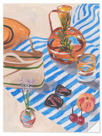 Sticker mural Tangerine Tides I - Melissa Wang