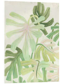 Stampa su vetro acrilico Intertwined Palms - June Erica Vess