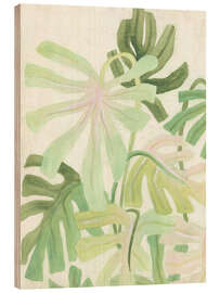 Holzbild Verflochtene Palmen - June Erica Vess