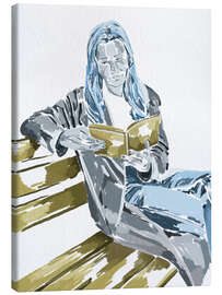 Leinwandbild Leserin - Regina Moore