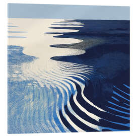 Acrylglasbild Cobalt Ripples II