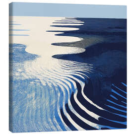 Leinwandbild Cobalt Ripples II - Walker Noble