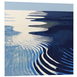 Hartschaumbild Cobalt Ripples II