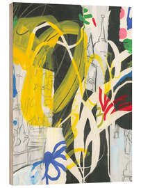 Holzbild Madrid Graffiti II - June Erica Vess