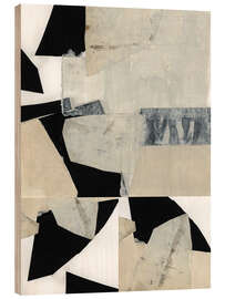 Holzbild Monochrome Falls II