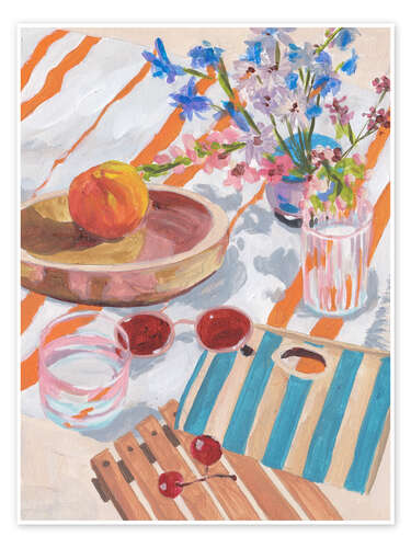 Poster Tangerine Tides II