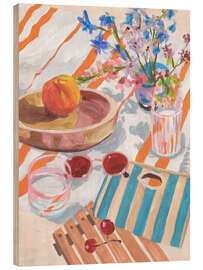 Holzbild Mandarinenflut II - Melissa Wang