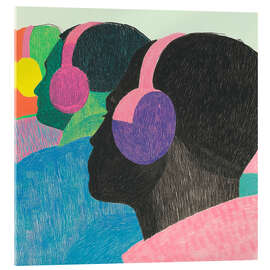 Tableau en verre acrylique Stereophonic - Walker Noble