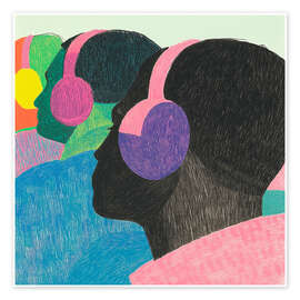 Wall art print Stereophonic - Walker Noble