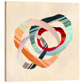 Holzbild Love Links - Laura Gibson