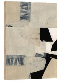 Holzbild Monochrome Falls I