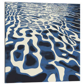 Alubild Cobalt Ripples I