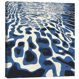 Leinwandbild Cobalt Ripples I