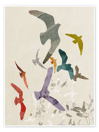 Wandbild Paperfly II - Victoria Barnes