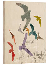 Holzbild Paperfly II - Victoria Barnes