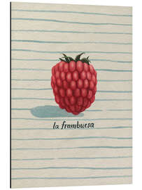Alubild La frambuesa (die Himbeere) - Grace Popp