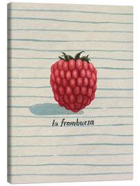Leinwandbild La frambuesa (die Himbeere) - Grace Popp