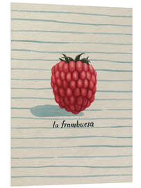 Hartschaumbild La frambuesa (die Himbeere) - Grace Popp