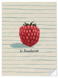 Sticker mural La frambuesa (the raspberry) - Grace Popp