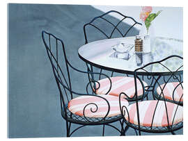 Acrylglasbild Café-Sitzgruppe - Michael Potter Studio