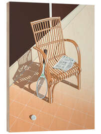 Holzbild Club House Tennis - Michael Potter Studio