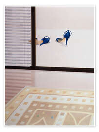 Wall art print Her Blue Shoes - Michael Potter Studio